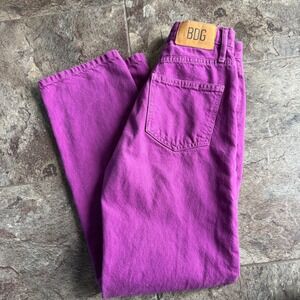 BDG Cowboy Jean Purple High Rise Wide Leg Denim Pants 25‎ Urban Outfitters UO